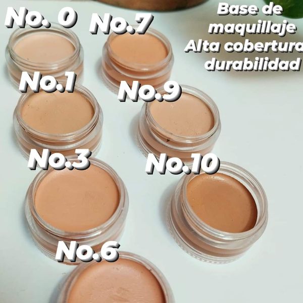 Base de maquillaje Orgánico Alta cobertura