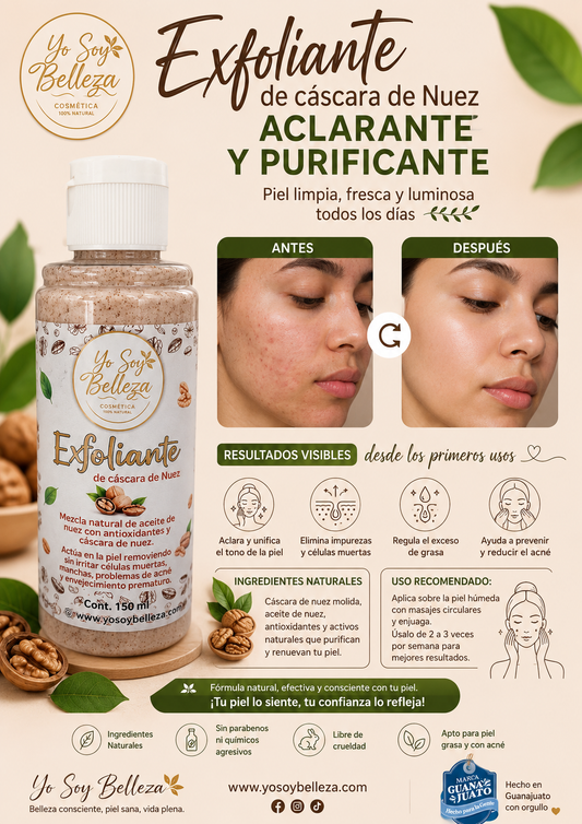 Exfoliante de Nuez para rostro y cuerpo