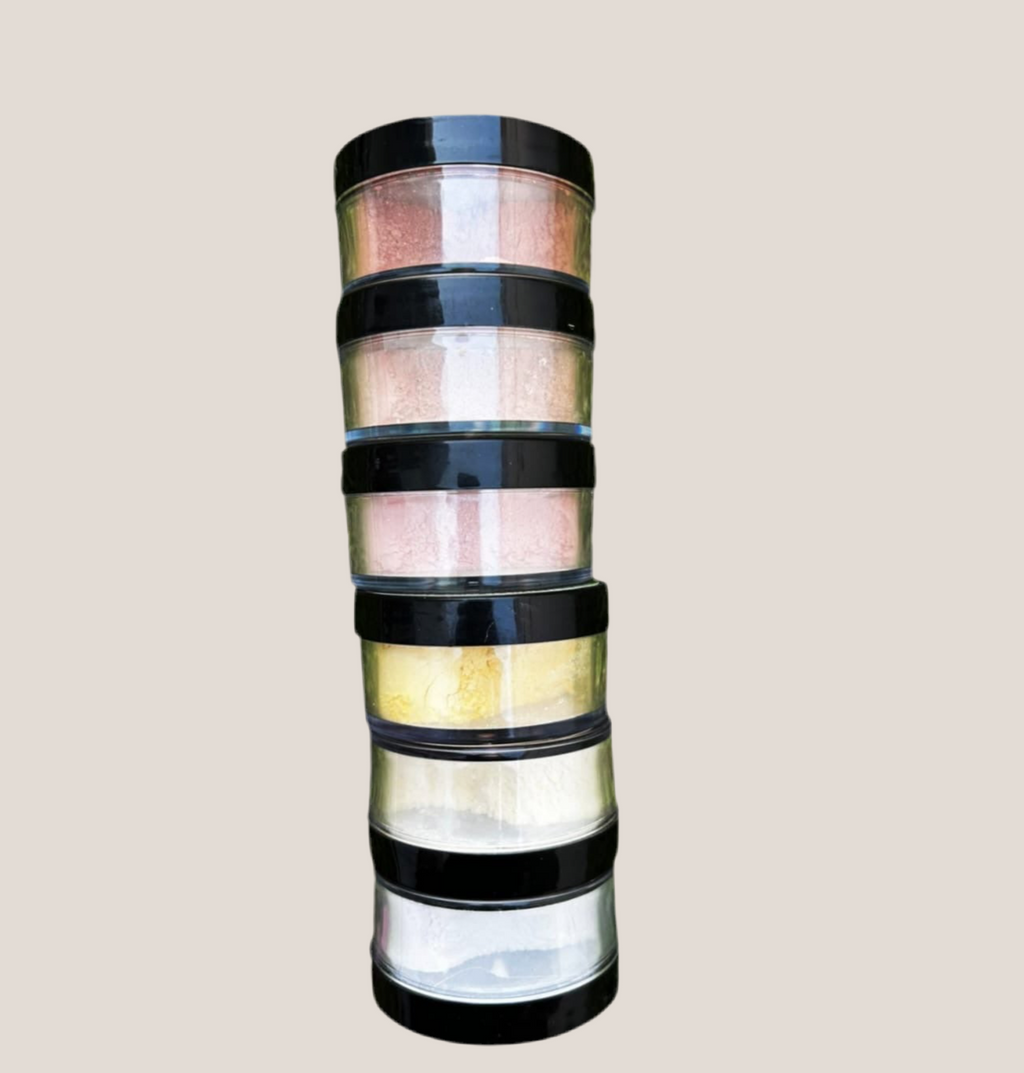 Kit of 6 assorted translucent mattifying powders
