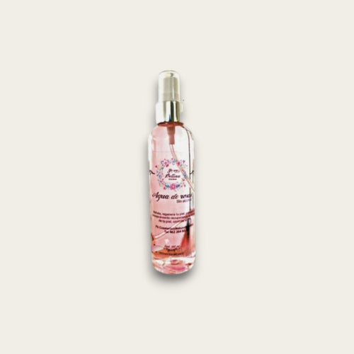 Agua de rosas sin alcohol ni astringente