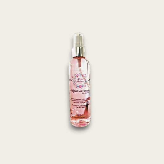 Agua de rosas sin alcohol ni astringente