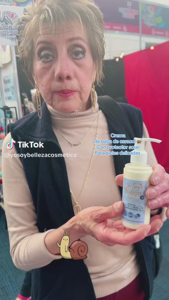 Cargar video: Crema de Baba de Caracol para pieles delicadas