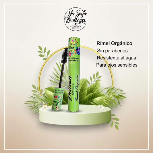 Rímel Orgánico real con logo Yo Soy Belleza