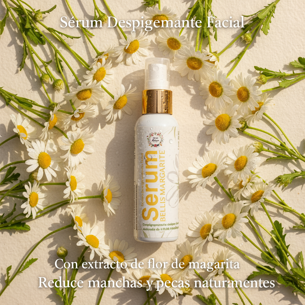 Sérum Despigmentante con margaritas naturales