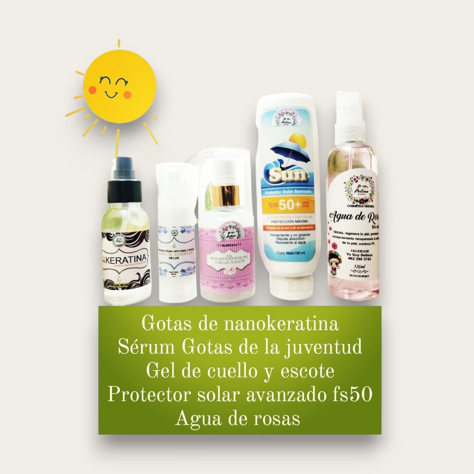 Super Kit de verano para la piel 5 piezas